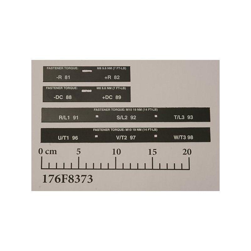 176F8373 Terminal block label set D frame - ÅLAND DRIVES & CONTROLS